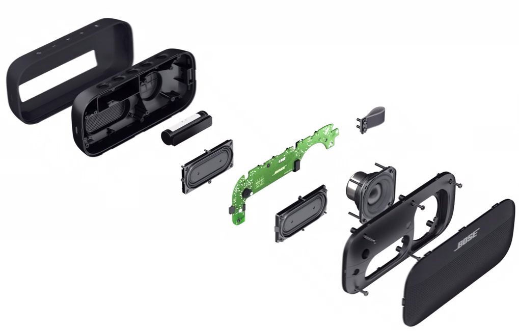 Bose SoundLink Flex 藍(lán)牙揚聲器 內(nèi)部結(jié)構(gòu)圖